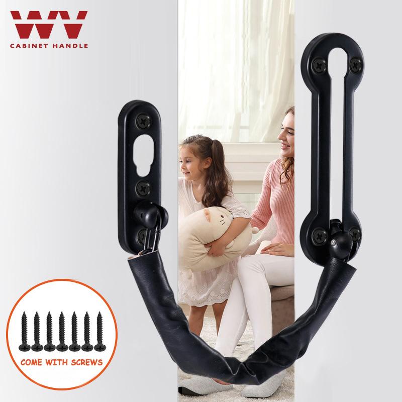 WV Anti-theft Stainless Steel Hotel Door Chain Latch Safety Guard Security Lock Security Limiter Tools Hardware for Home Door