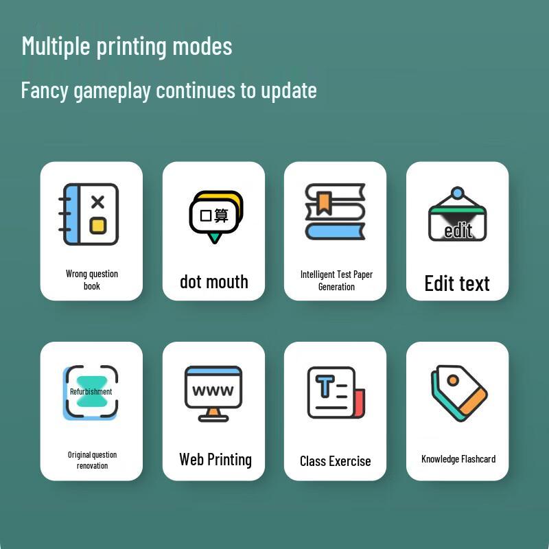 Deli Portable 2-inch Thermal Printer for Study Errors GE218