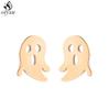 Funny Stainless Steel Gingerbread Man Earring Cartoon Ghost Ear Jewelry Girls Delicate Mermaid Fairy Earrings Gifts Accessories