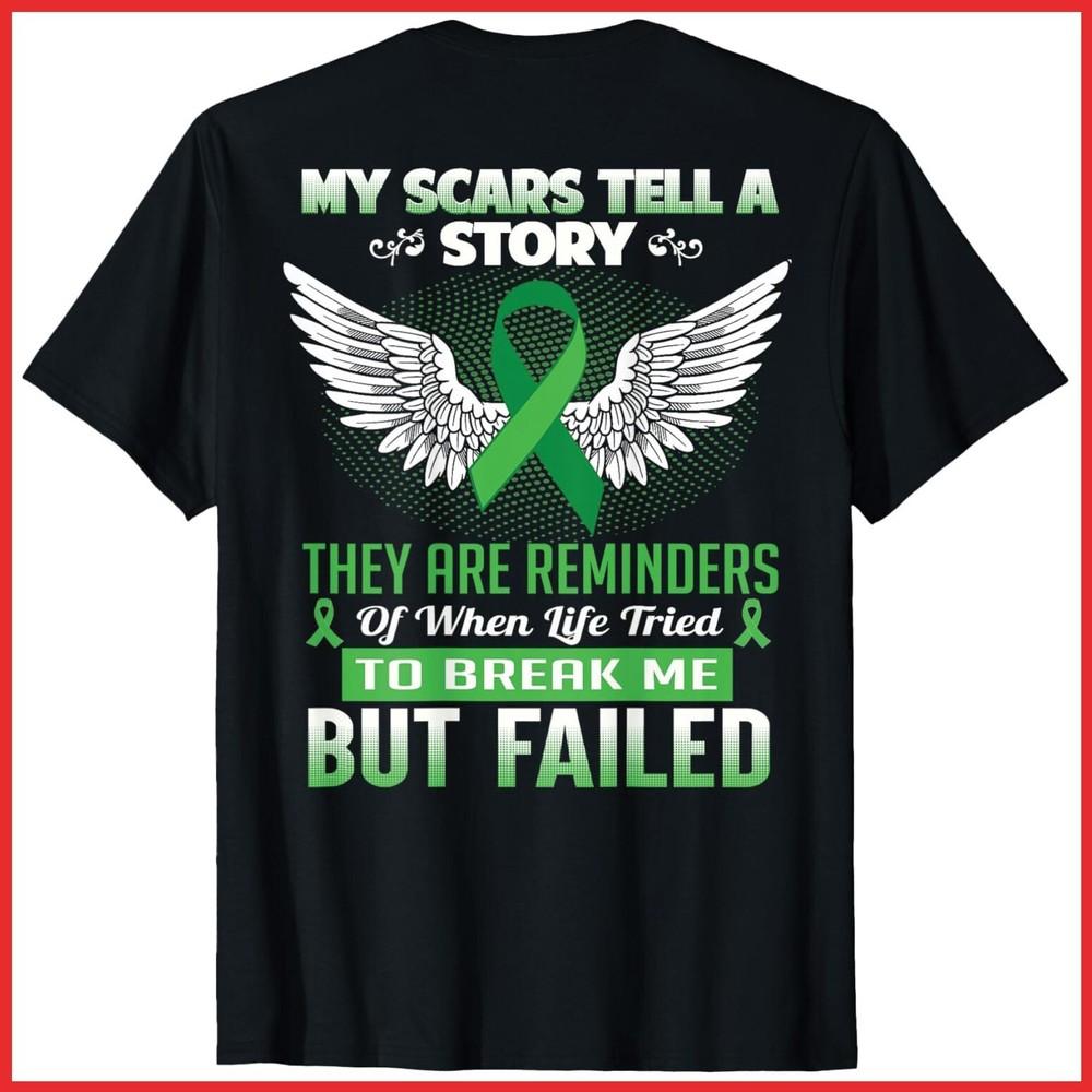 My Scars Tell A Story Kidney Disease Awareness Back Design Black T-Shirt Unisex T-Shirt XL