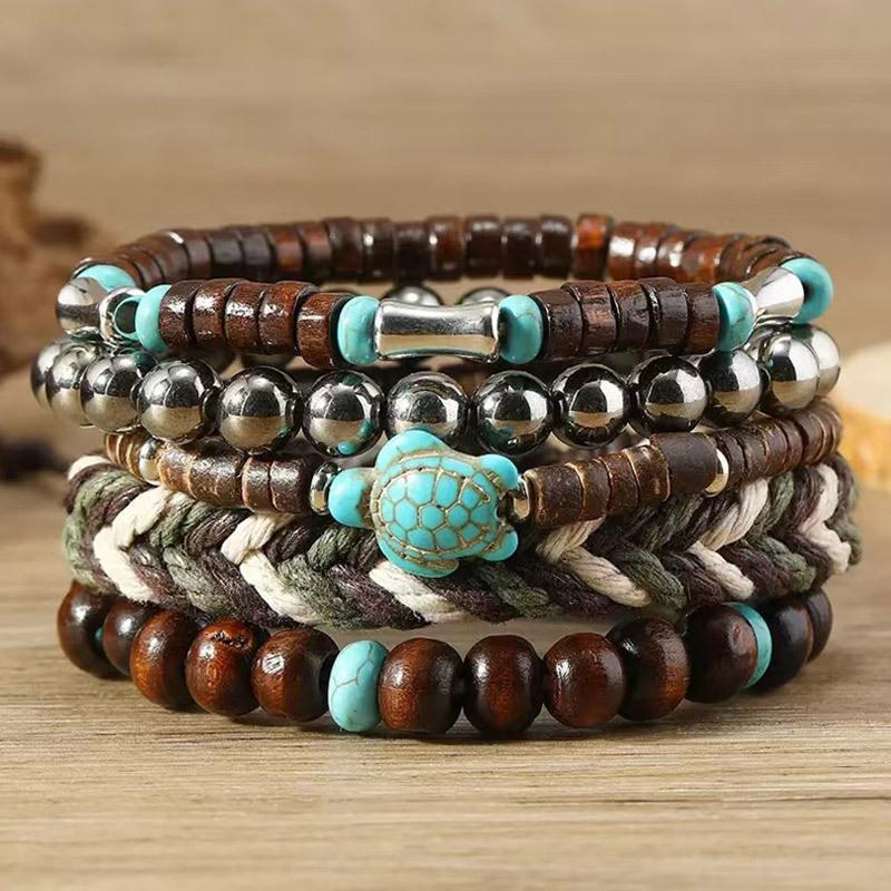 Famous Turtle Accessories Mix and Match Temperament Men s Bracelet Set