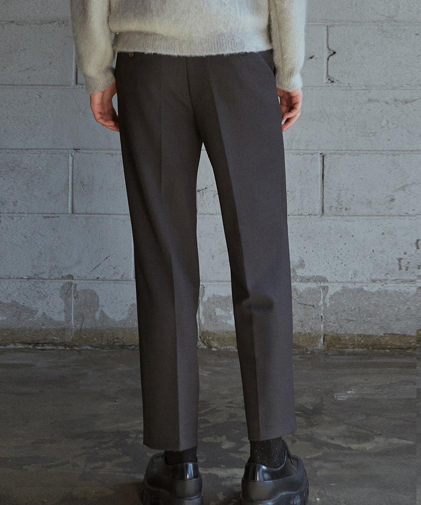 NODU Simple Slacks [Charcoal]