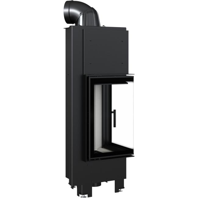 Smart Steel Fireplace KRATKI MBN Left 10 kW Ø 200 MSK