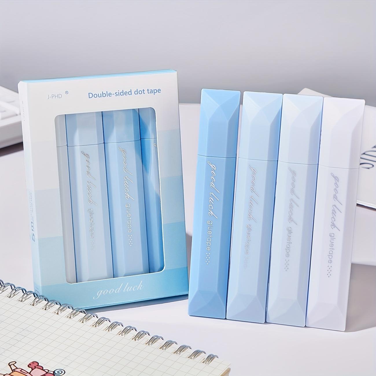 

Набор из 4 клеевых карандашей с двусторонним клеем, вращающихся на 360 градусов, большой емкости, с клеем без следов, подходит для скрапбукинга, поделок своими руками синий