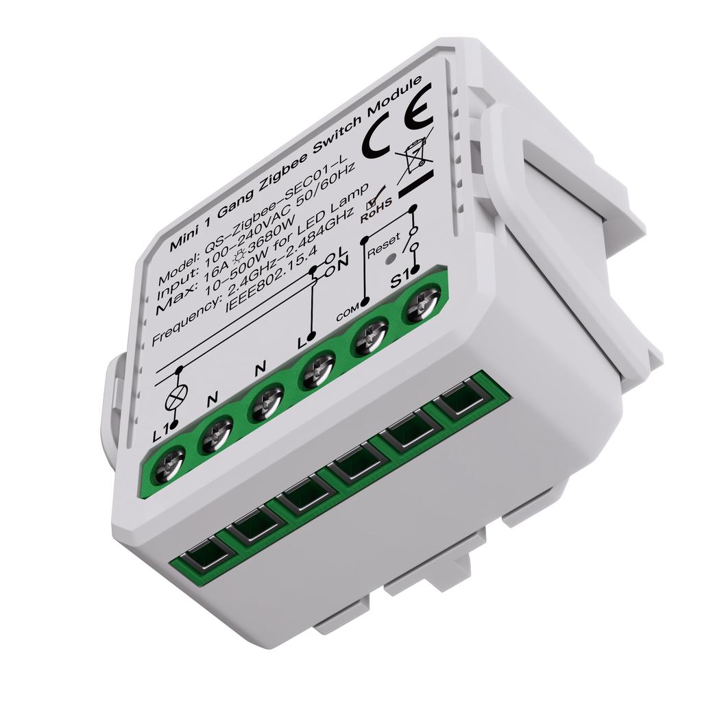 3680W 16A for Zigbee Latching Relay Switch for Smart Home 240V PC Material Smart Life Compatible