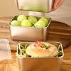 Snackbehälter Essensbox Metall Bento Lunchbox Edelstahl Auslaufsichere Bento Box Für Kühlschrank Aufbewahrungsbox Mit Deckel