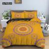 Ethnic Bohemian Mandala Duvet Cover King Queen European Flowers Vintage Bedding Set Geometric Retro Style Polyester Quilt Cover