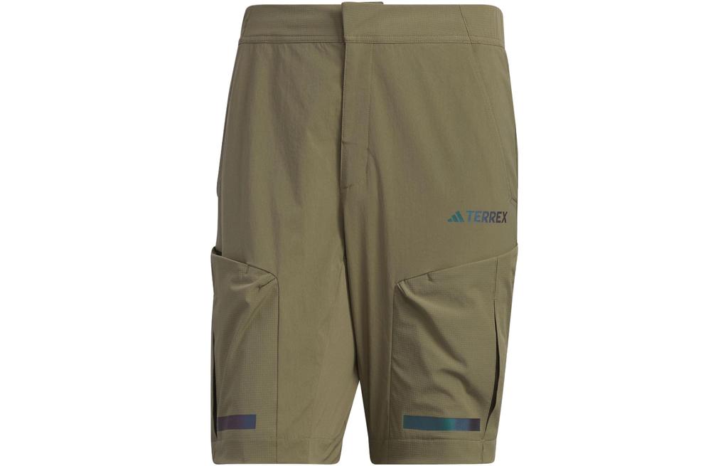 Adidas Knitted Sweatpants Men's Strata Olive Green Moderate Straight Fit Pants IC1974
