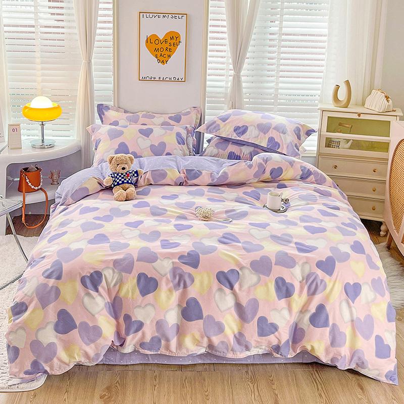 

Хлопковый комплект пододеяльника с розовыми цветами, размер квин, ботанический цветочный комплект постельного белья, пасторальные наволочки в стиле фермерского дома, двусторонний шалфейно-зеленый Single 150x200cm