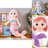 Entzückende Meerjungfrau Stofftier Plüschpuppe Weiches Spielzeug Perfekt für Mädchen Geburtstagsgeschenke