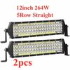 Car LED Light Bar Offroad 4x4 Spotlights Fog Lamp 12V 24V 3 Rows Headlight Truck Farm Tractor Boat SUV ATV Light Bar/work Light