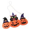 Retro Style Halloween Welcome Sign Wooden Lightweight Halloween Door Hanger Weatherproof Halloween Party Wooden Pumpkin Signs