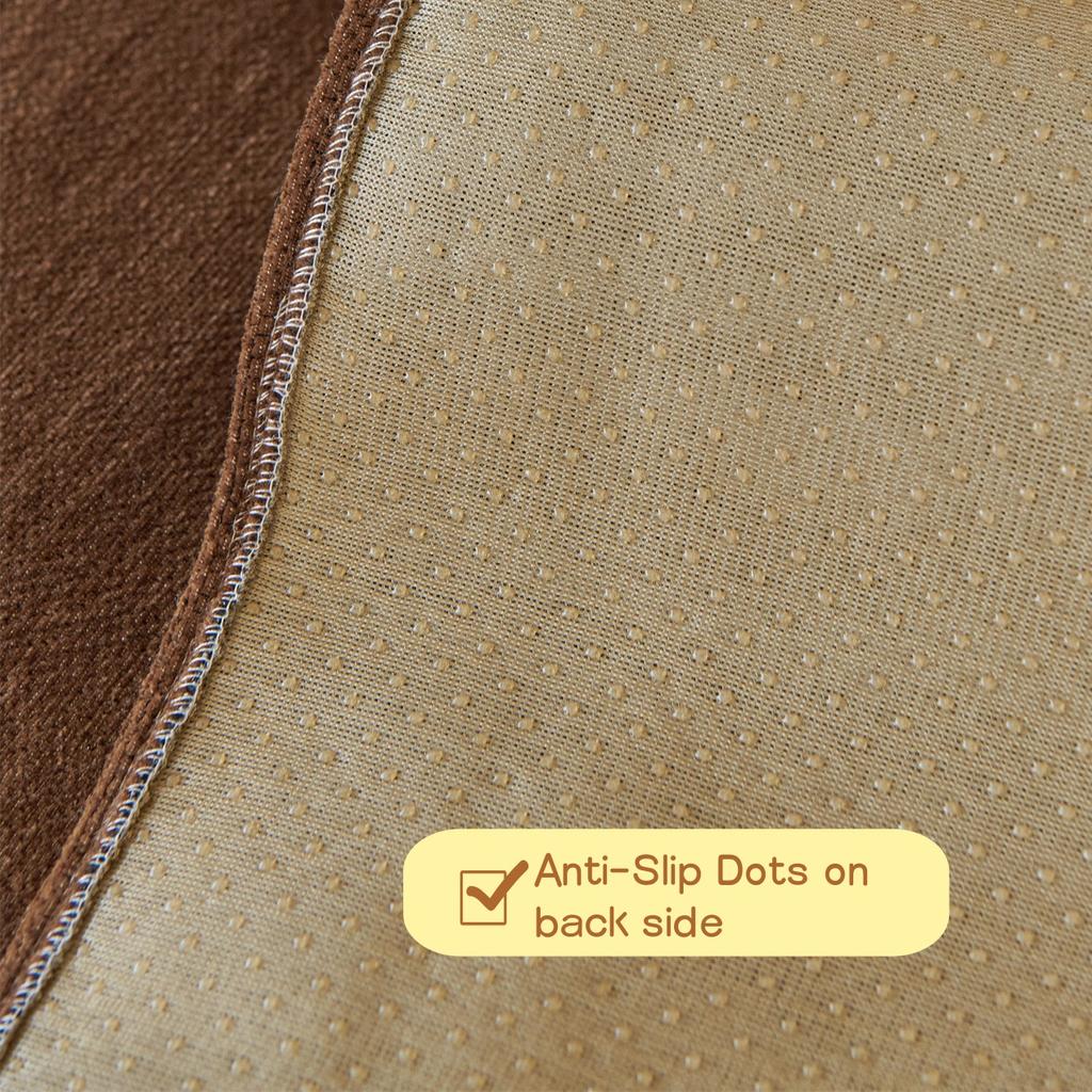 Uproszczony Paski Polar Dekor Chenille Pokrowiec na Sofę Antypoślizgowy Pokrowiec na Poduszkę Kanapową do Salonu Ręcznik na Sofę na Cztery Sezony