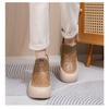 Damskie zimowe buty w stylu pekińskim, pluszowo wyściełane, antypoślizgowe śniegowce, ciepłe botki do kostki z antypoślizgową podeszwą, wygodne dla kobiet