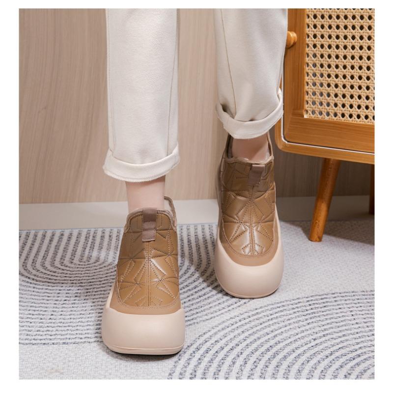 Damskie zimowe buty w stylu pekińskim, pluszowo wyściełane, antypoślizgowe śniegowce, ciepłe botki do kostki z antypoślizgową podeszwą, wygodne dla kobiet