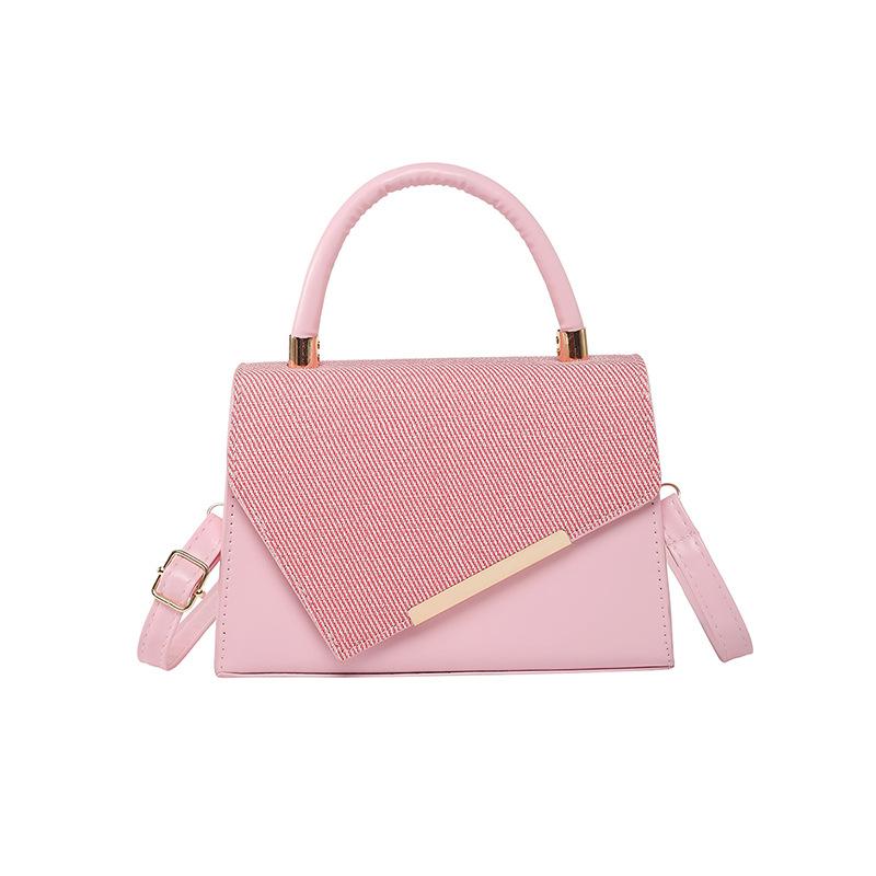 Light Luxury Hand-held Small Square Bag for Women, New Fashiable and Versatile Spliced Shoulder Bag, Stylish Crossbody Bags