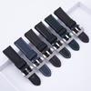 Top Quality Carbon Fiber Textured Leather Watchband 22mm 24mm Black Soft Men's Wristband For Panerai Strap For PAM111 441 Belt