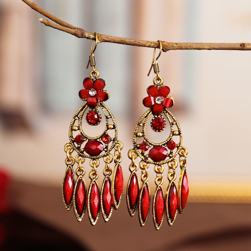 Your Dixi Colorful Retro Flower Earrings - Ethnic Style Daisy Jewelry