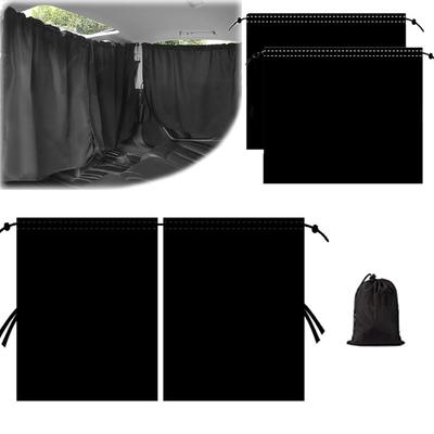 OptiPro Car Curtain, Car Sunshade, Car Window Sunshade, Divider Curtain, UV Protection, Light Blocking,