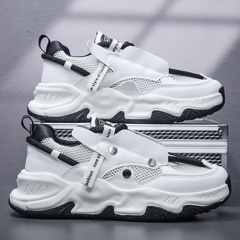 Neue Herren bequeme Outdoor bequeme Sneaker Sommer große Mesh-Schuhe Atmungsaktive Daddy-Schuhe Herrenschuhe tenis masculino