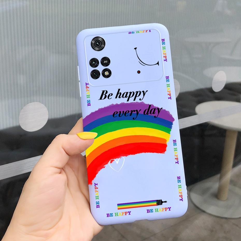For Xiaomi Poco M4 Pro Case Lovely Pattern Candy Color Phone Case For Poco M 4 M4 Pro 5G 4G PocoM4 Soft Silicone TPU Back Cover