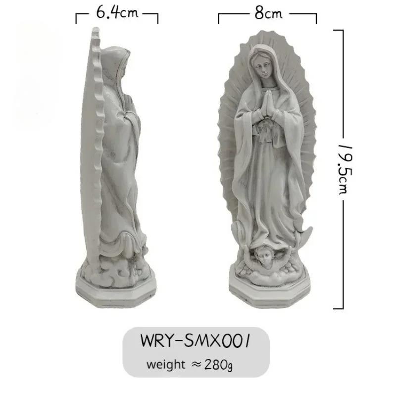 Wholesale of Mexican Virgin Mary Home Furnishings Porch Decoration Church Resin Crafts Shooting Props By Manufacturers Figurines