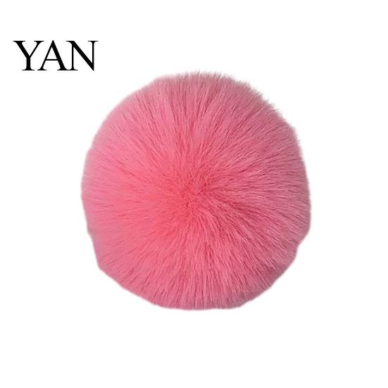 Backpack Charms Faux Fur Pom Fluffy Ball with Elastic Loop Cute for Hats Plush Bag Charm Craft Projects Hat Accessories