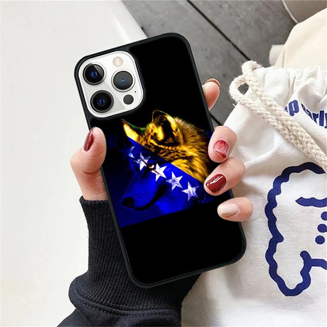 flag of bosnia and herzegovina Phone Case Cover For iPhone 17 Air 15 16 Pro Max 14 13 12 11 Pro Max Plus Coque