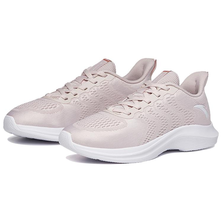 Anta Running Collection Breathable, Lightweight, And Abrasion Resistant Low top Running Shoes Women's Lotus Gray Sports 122025570-3