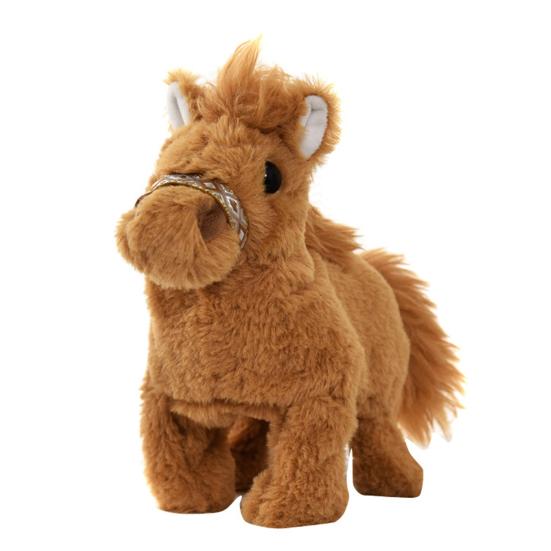 

Электрическая плюшевая игрушка-лошадь интерактивная имитация звука ходячая игрушка-лошадь для малышей и мальчиков светло-коричневого