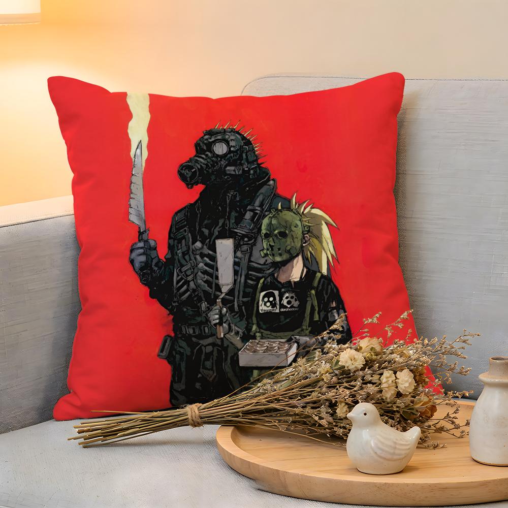 Cushion Cover  Linen  SkinFriendly Soft Decorative Case For Sofa Home Decor Classic Cool Anime DDorohedoro Pillow cover