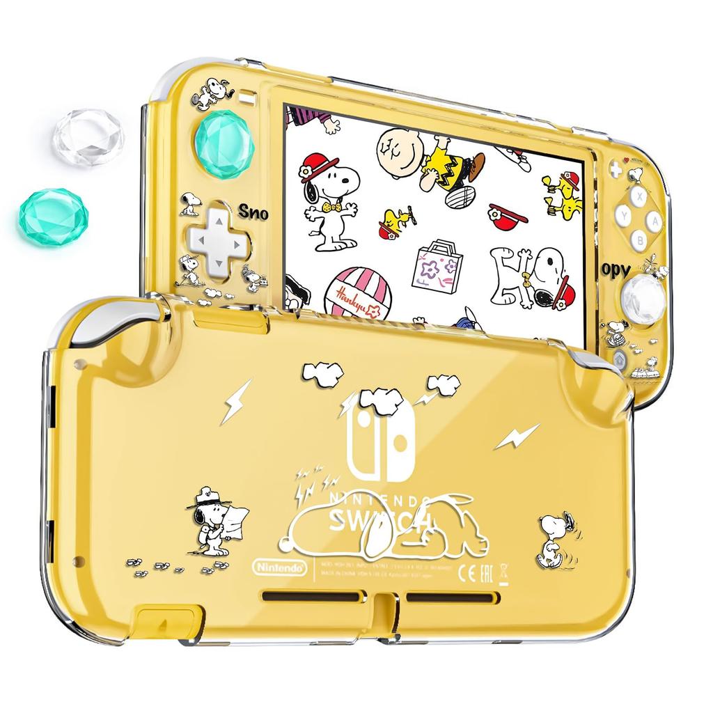 DLseego Switch Lite Przezroczysty Oddzielny Materiał PC Przezroczysty Switch Ultra Łatwy do Pełny Uroczy Futerał, Pokrowiec, Pokrywa, Lekki, Odporny na Wstrząsy, Usuń,
