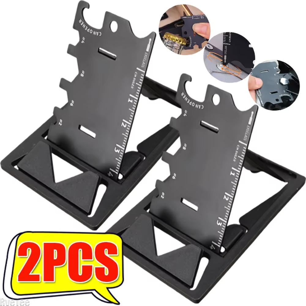Multipurpose Gadget Camping Opener Wallet Kit Pocket Tool Multifunction Credit EDC Outdoor Bottle Survive Gear Card Phone Holder