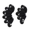 11Pcs Golf Club Covers RH For Callaway Iron Headcovers Black 3-LW Protector New