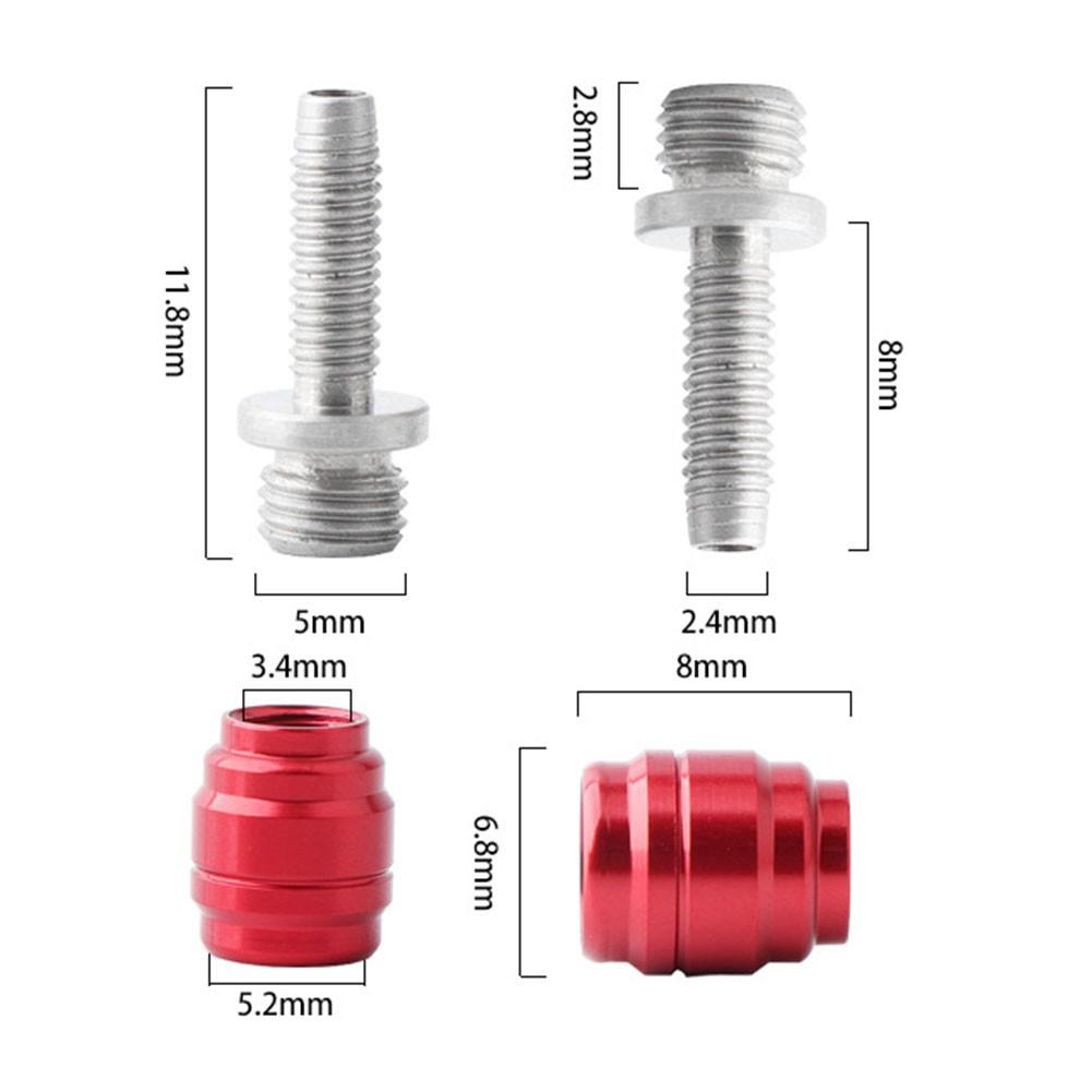 Wesentliche Olive und Überwurfmutter für SRAM Für Hydraulikbremsleitung 5er-Pack Ersatz