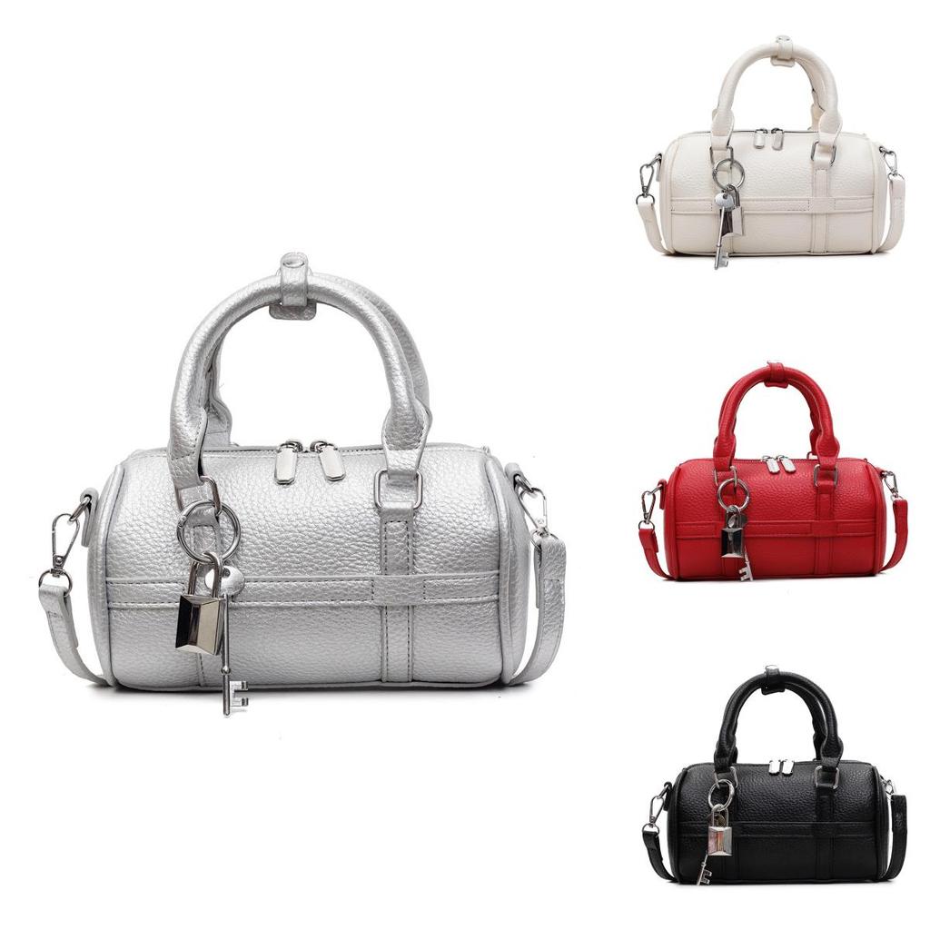 Solid Colorbag Women Summer Pu Casual Crossbody Bag With Zipper Closure For Daily Use