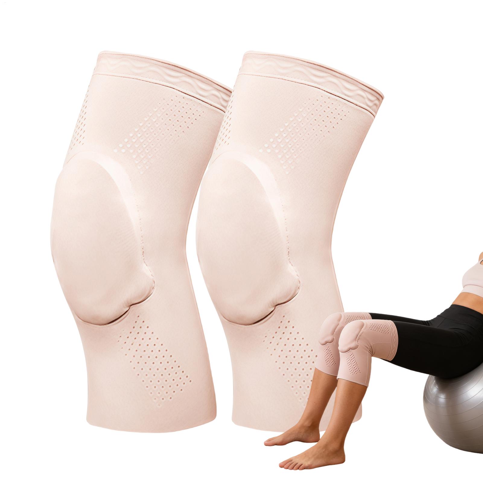 Dance Knee Pads Sports Leg Support Brace Knee Coverage Brace for Dance Training Yoga Volleyball Wrestling Cheerleader Basketball