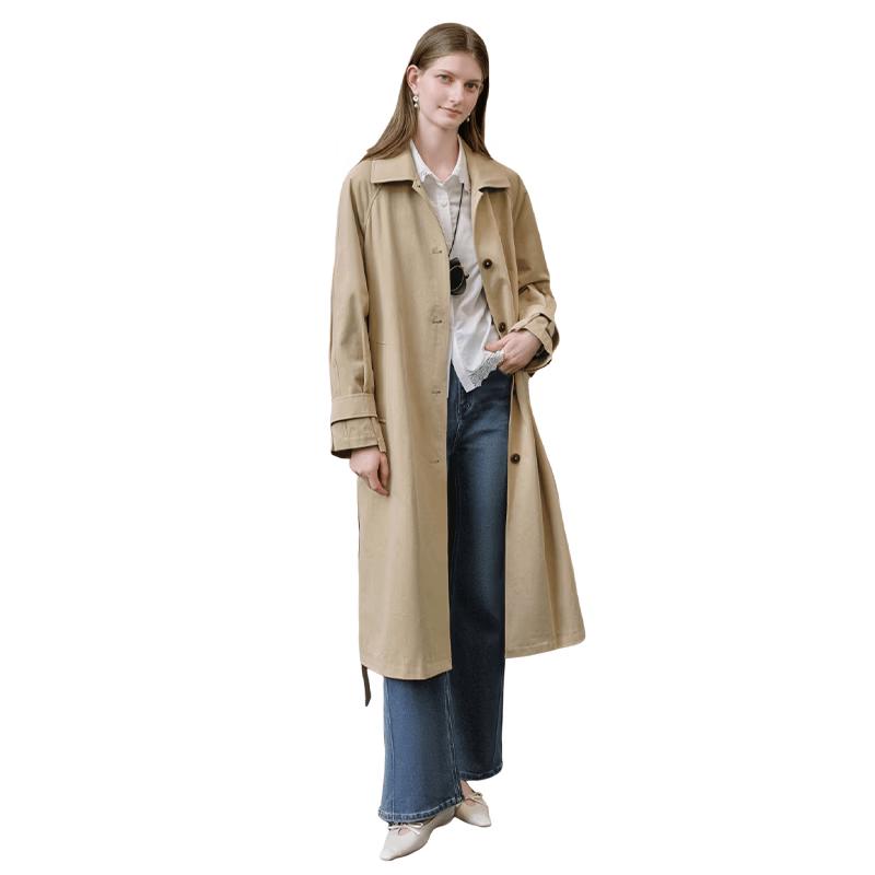 Xiangying Barnes Style Mid-Length Trench Coat M