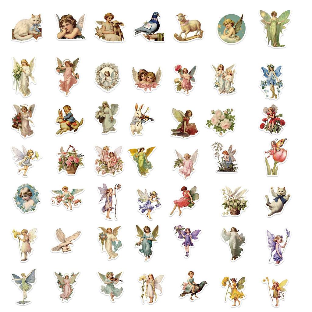 50 Elf Oil Painting Stickers for Journals, iPads, Phones & Laptops