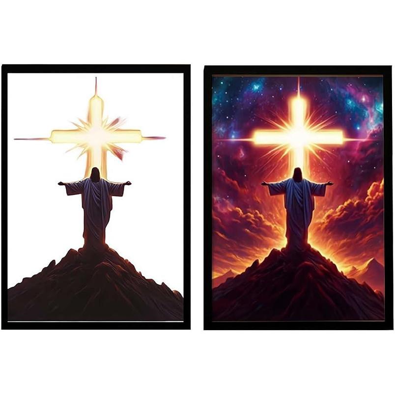 

Luminworks Jesus Lamp, «Я всегда с тобой», 4D светодиодный светильник в форме Христа, зарядка через USB, трехцветная регулируемая лампа Miracle, декоративные подарки Style 6