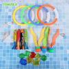 Diving Toy Set Swimming Pool Treasure Hunt Torpedo Fish Water Rings Plants Dolphin Buoy Pool Accessories Water Sports for Kids