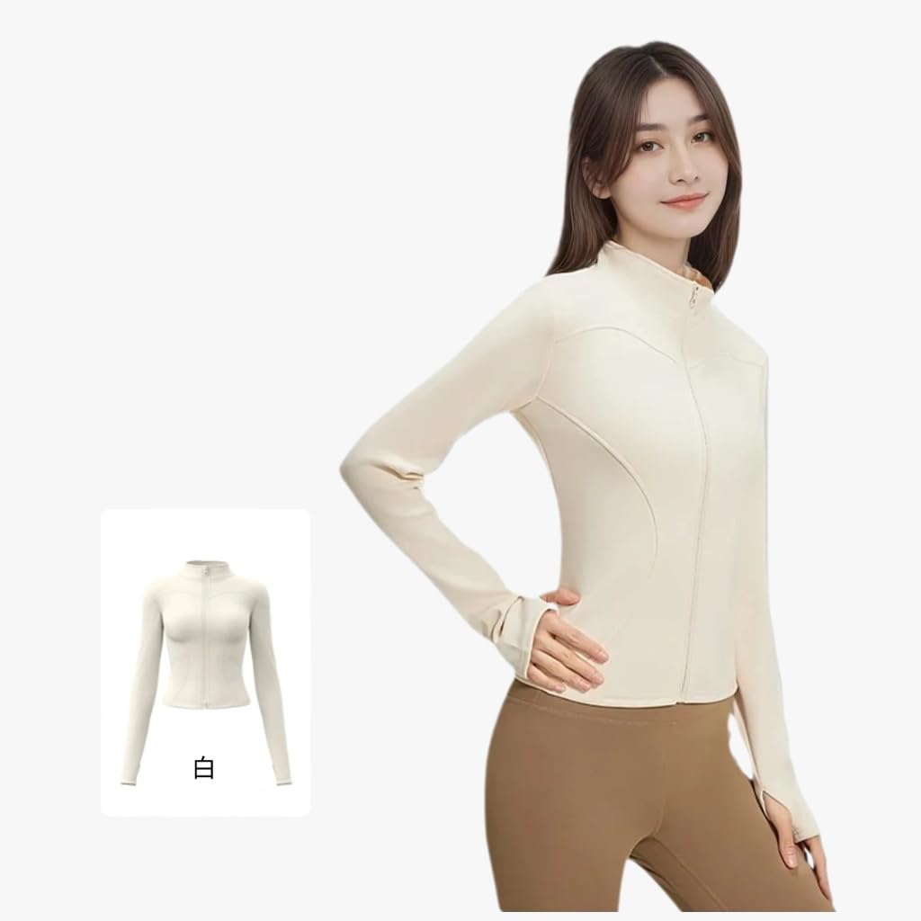 Yoga Super Warm Fleece Slimming Cold and Everyday Wear Women's Jacket, Full-Zip, Lining, Silhouette, Thumbholes, Stretch, Warm, Weather, Fall/Winter,