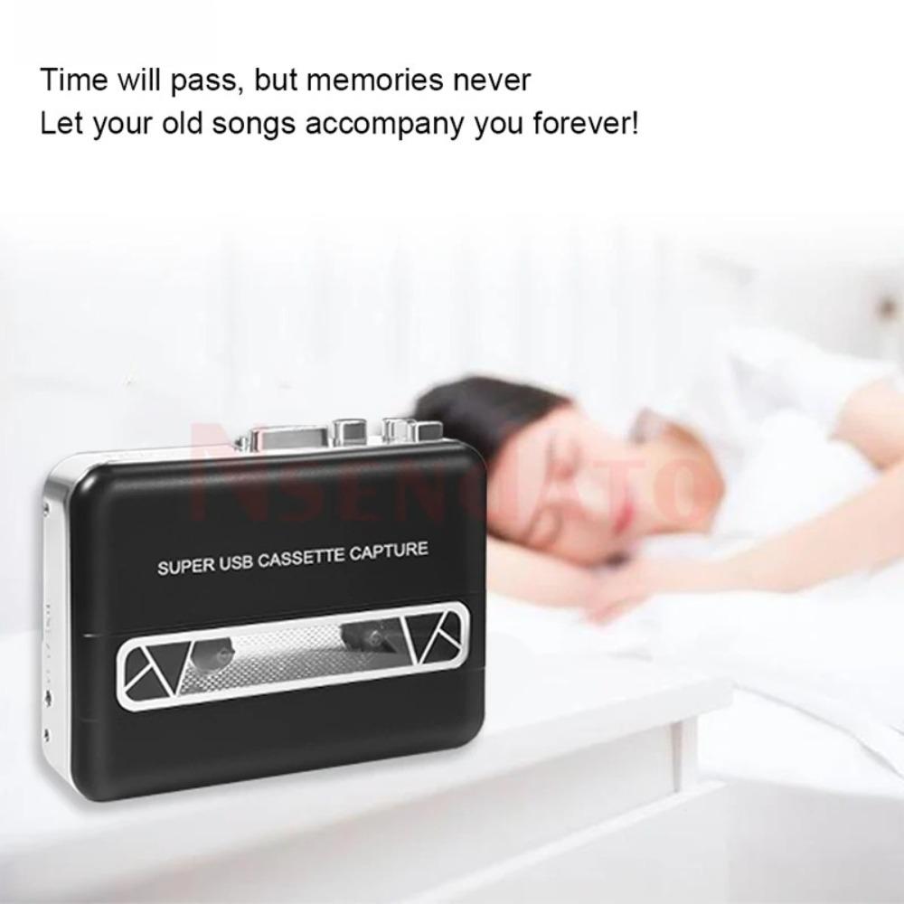 USB Cassette Player Capture Cassette Tape To MP3 Converter Into Computer HiFi Digital Audio Music Player with Speaker Earphone