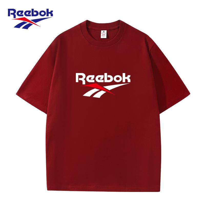 

Reebok 2026 Літо Принт Нові Високоякісні Бавовняні Футболки З Круглим Вирізом Чоловічі та Жіночі S коричневий