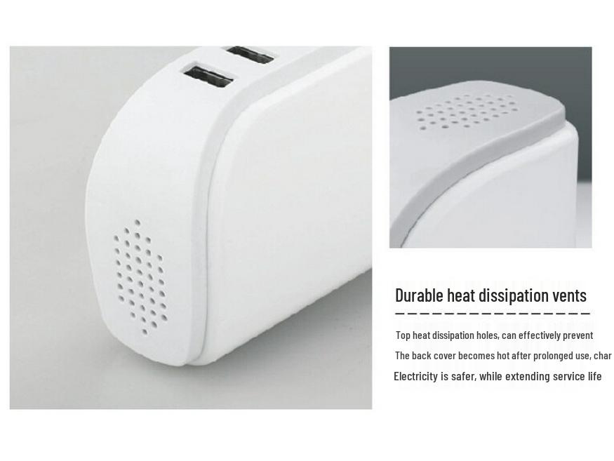 30W 6-Port USB Charger with Smart Distribution, 5V/6A, Sailboat Design