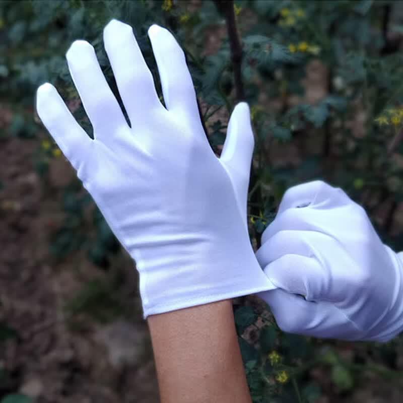 Laiyu White Non-Woven Etiquette and Work Gloves