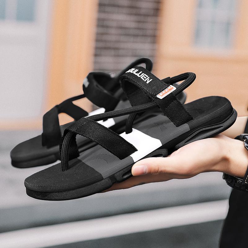 Fashion Men's Shoes Sandals Summer New Slippers Non Slip Men's Beach Shoes Sandals Summer Men's Outdoor Fashion Trend Non Slip Slippers