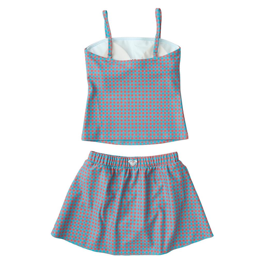 Tankini Set MINI PICNIC GINGHAM Girls TRQ [ROXY]