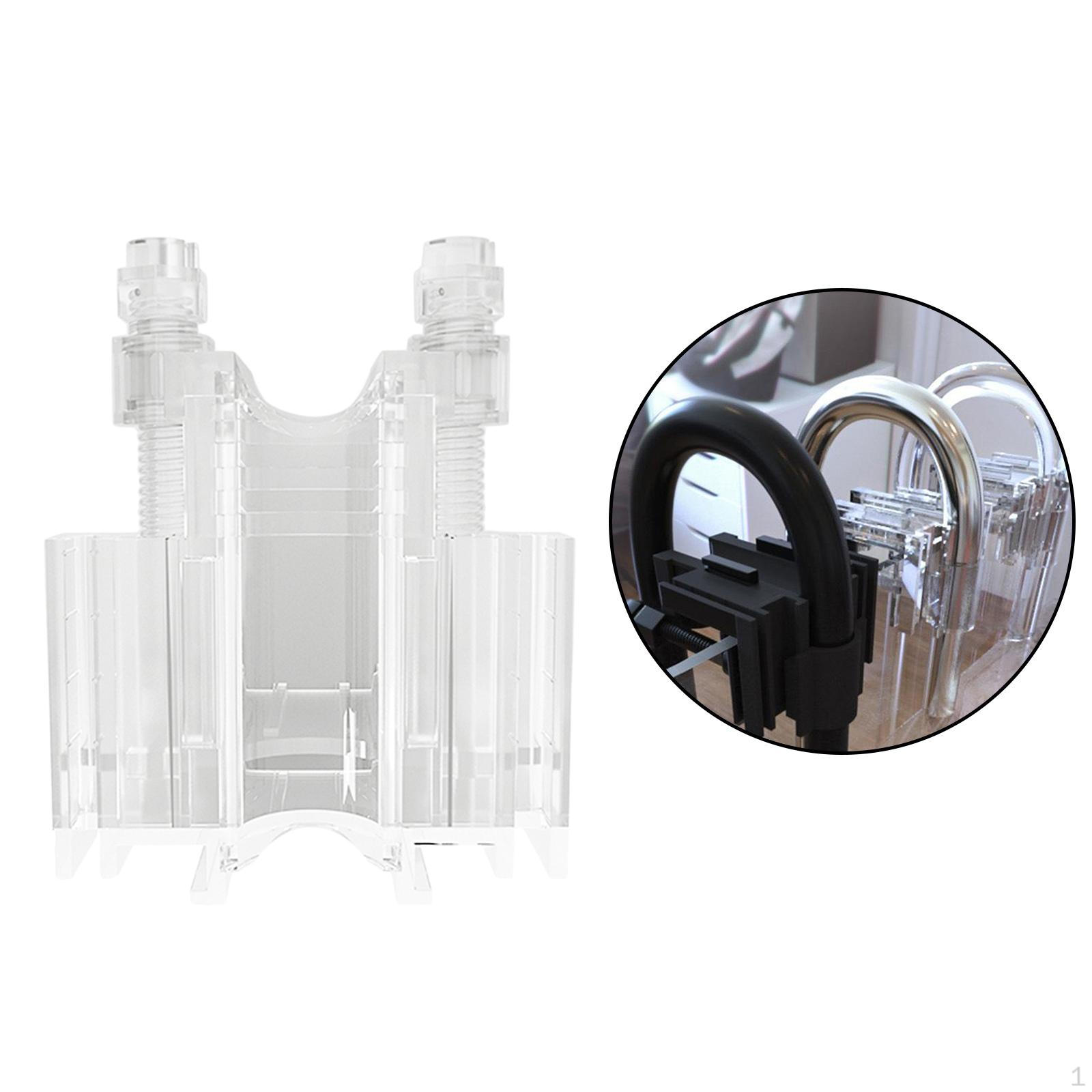 

1 Тримач трубки для води в акваріумі, затискач для шланга для акваріума, 5,7x3,2x6,7 см чистий