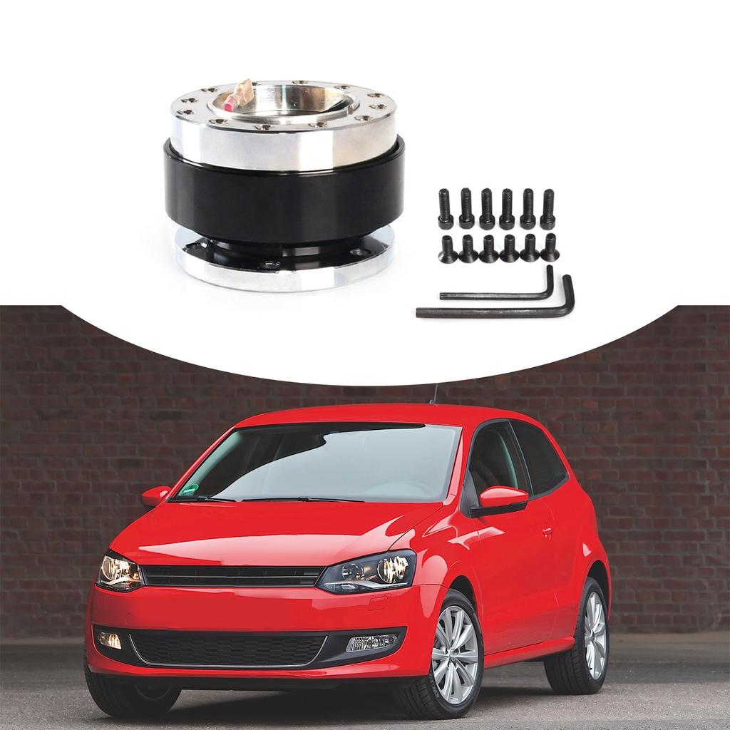 Motorsport Quick Release Steering Wheel Hub Mechanism Aluminum Adapter Accessories, for Various Models Easy Installstion
